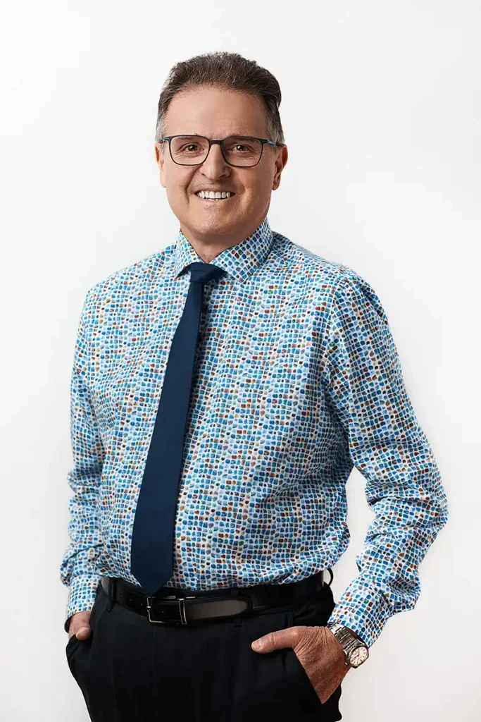 Portrait of Dr. Blaine Friesen, General Dentist at Landmark Dental, passionate about patient relationships, lifelong learning, and delivering exceptional care across generations.